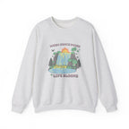 Christian Sweatshirt – “When Grace Pours, Life Blooms” | Faith-Based Unisex Crewneck