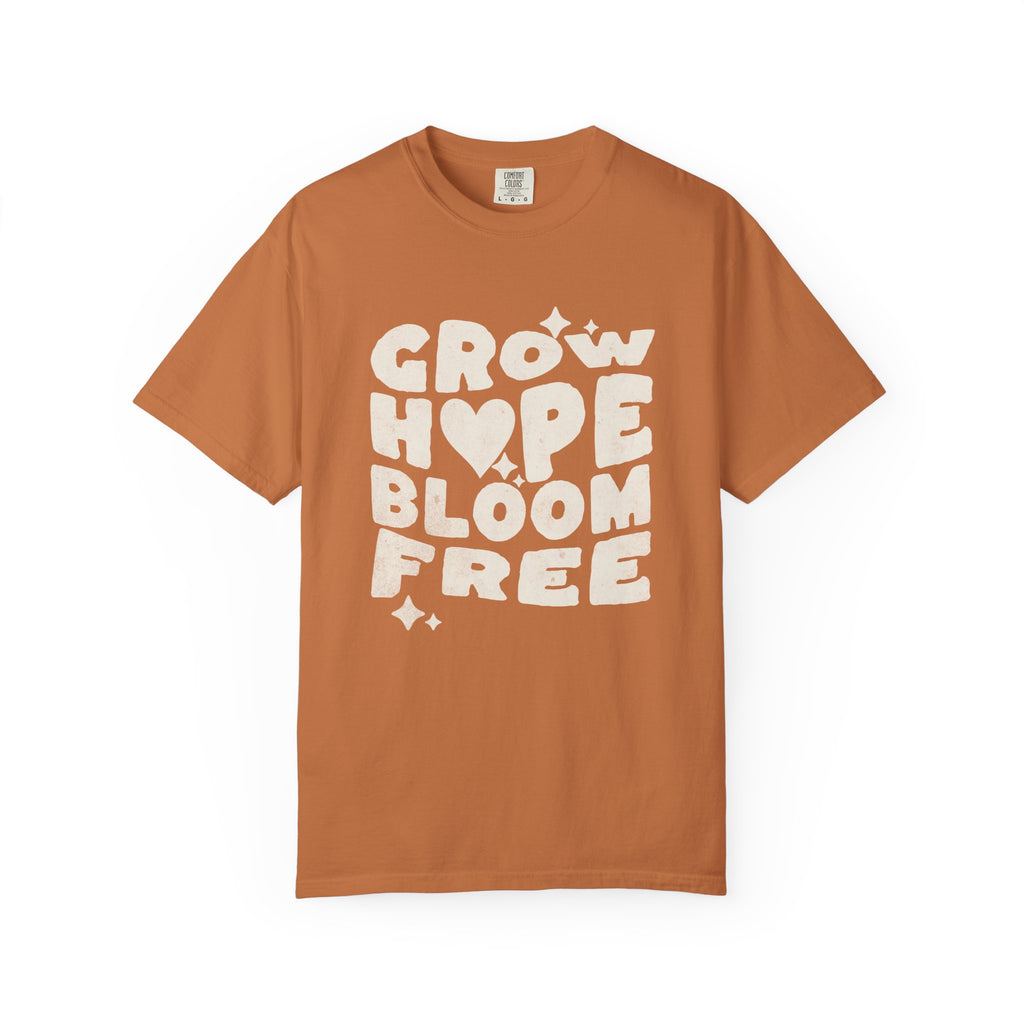 Classic Comfort Colors® 1717 Unisex T-Shirt – Grow Hope, Bloom Free | Made in USA