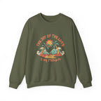 Christian Sweatshirt – “The Joy of the Lord Is My Strength” | Faith-Based Unisex Crewneck