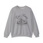 Christian Sweatshirt – “Give Thanks, He Turns Wilderness into Wonders” | Faith-Based Unisex Crewneck