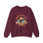 Christian Sweatshirt – “The Joy of the Lord Is My Strength” | Faith-Based Unisex Crewneck