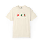 Christian Christmas T-Shirt – “Love, Joy, Peace” | Comfort Colors 1717 Unisex Faith Tee