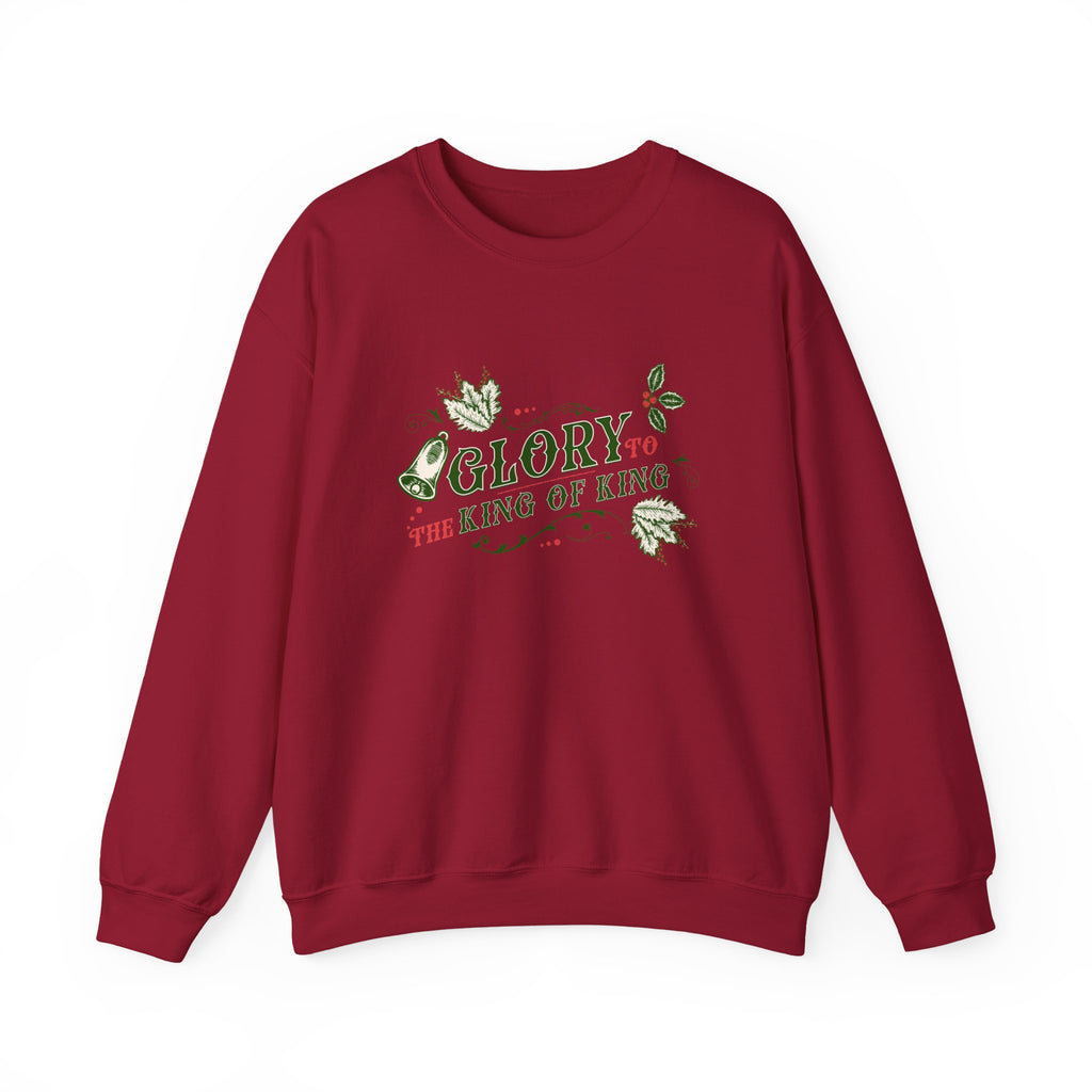 Christmas Collection – “Glory to the King of kings” Sweatshirt | Christian Apparel & Gifts