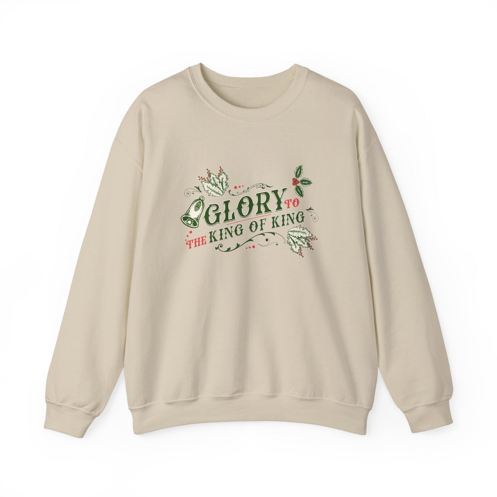 Christmas Collection – “Glory to the King of kings” Sweatshirt | Christian Apparel & Gifts