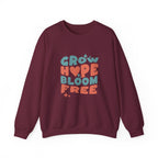 Classic Gildan 18000 Unisex Sweatshirt – Grow Hope, Bloom Free | Christian Faith Apparel