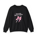 Christian Sweatshirt – “God Is Still Writing My Story” | Unisex Faith-Based Crewneck