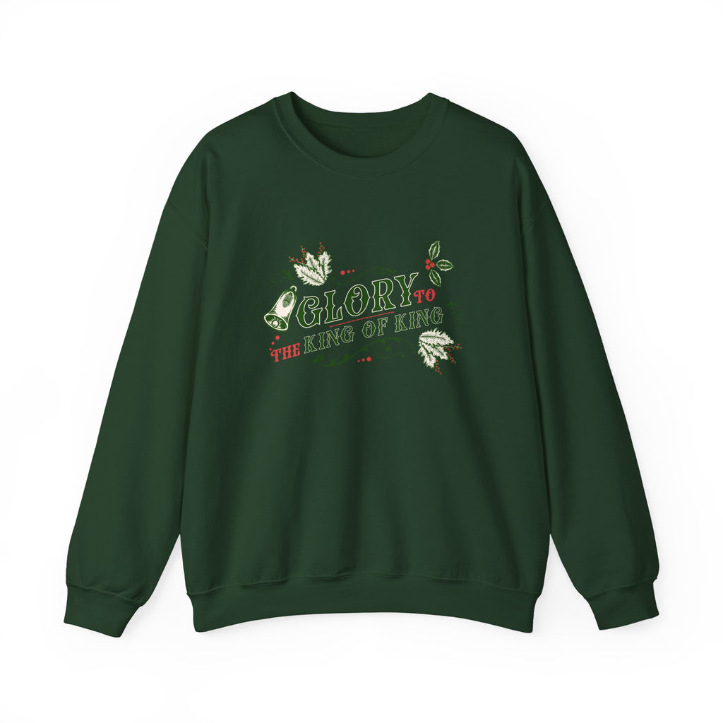Christmas Collection – “Glory to the King of kings” Sweatshirt | Christian Apparel & Gifts