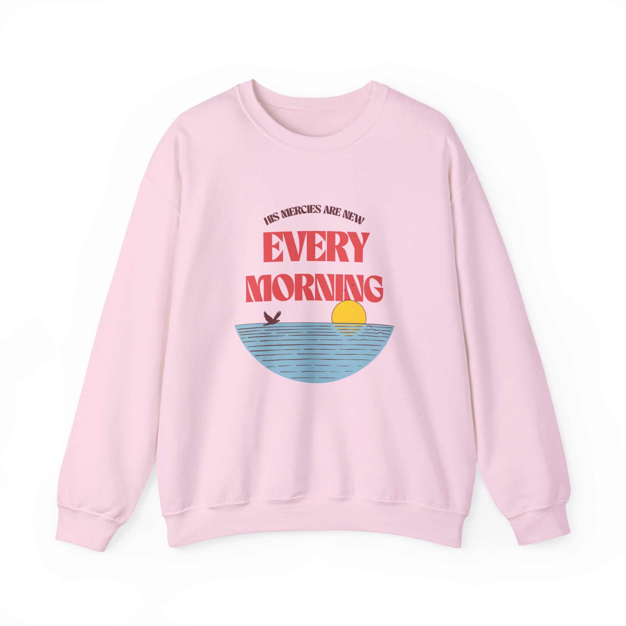 Christian Sweatshirt – “His Mercies Are New Every Morning” | Unisex Faith-Based Crewneck