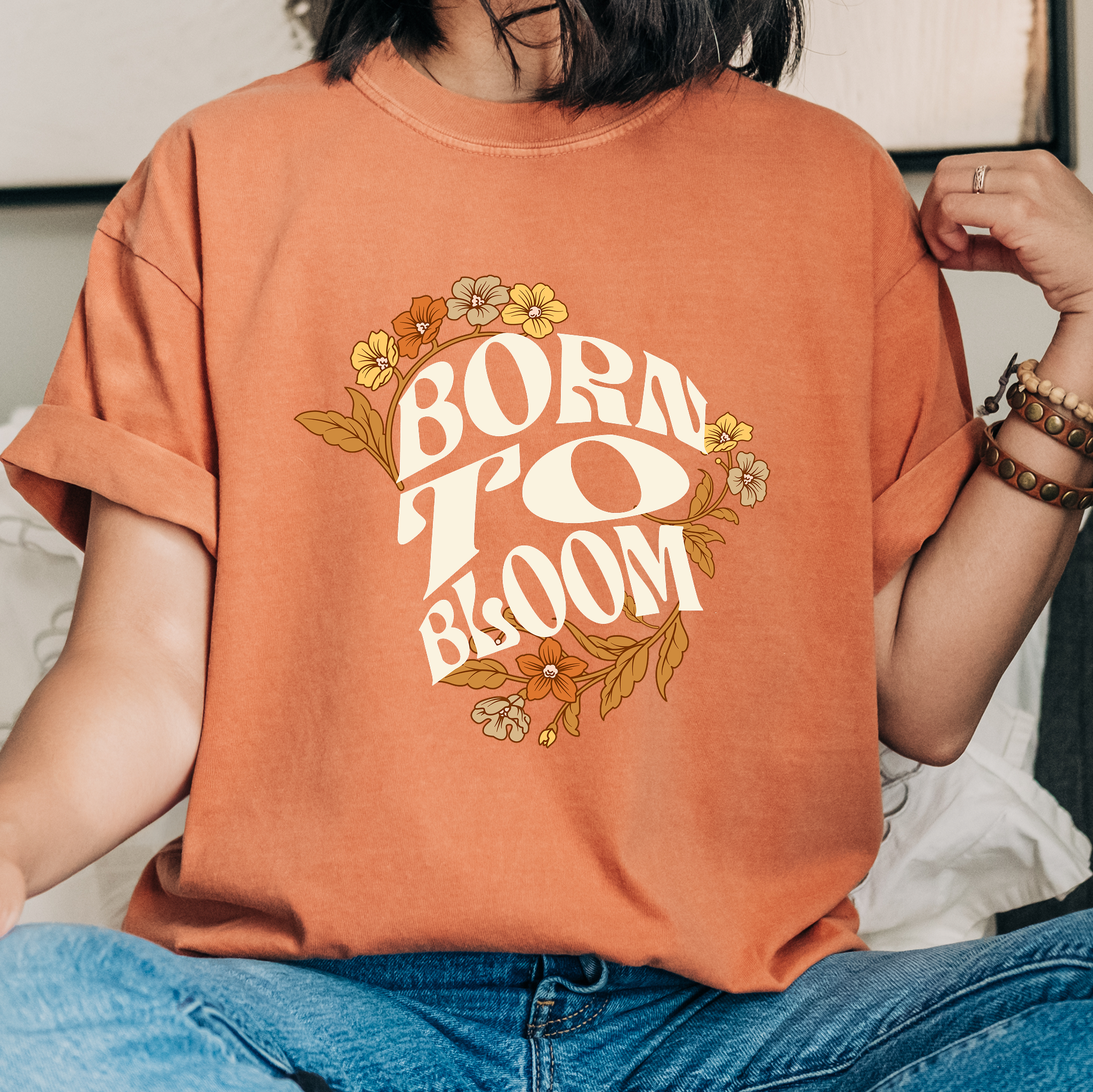 Classic Comfort Colors® 1717 Unisex T-Shirt – Born to Bloom | Made in USA