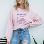 Classic Unisex Sweatshirt – Waves Fade, Grace Stayed | Christian Faith Apparel
