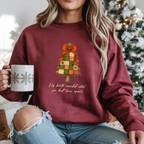 Christmas Collection – “His Birth Mended What Sin Had Torn Apart” Sweatshirt| Christian Apparel & Gifts