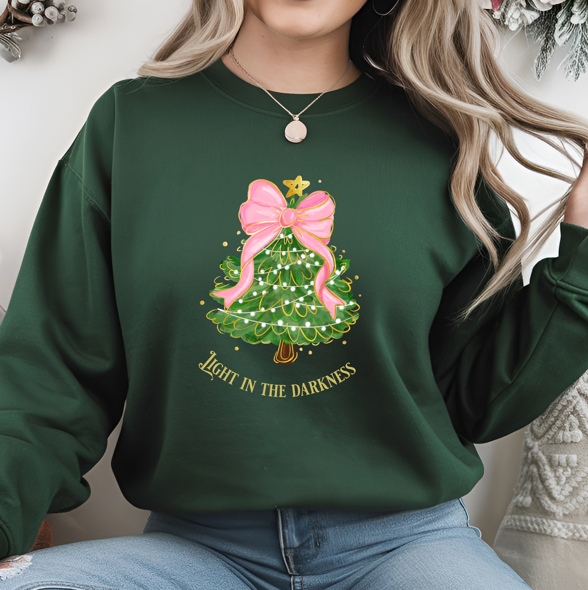 Christmas Collection – “Light in the Darkness” Sweatshirt | Christian Apparel & Gifts