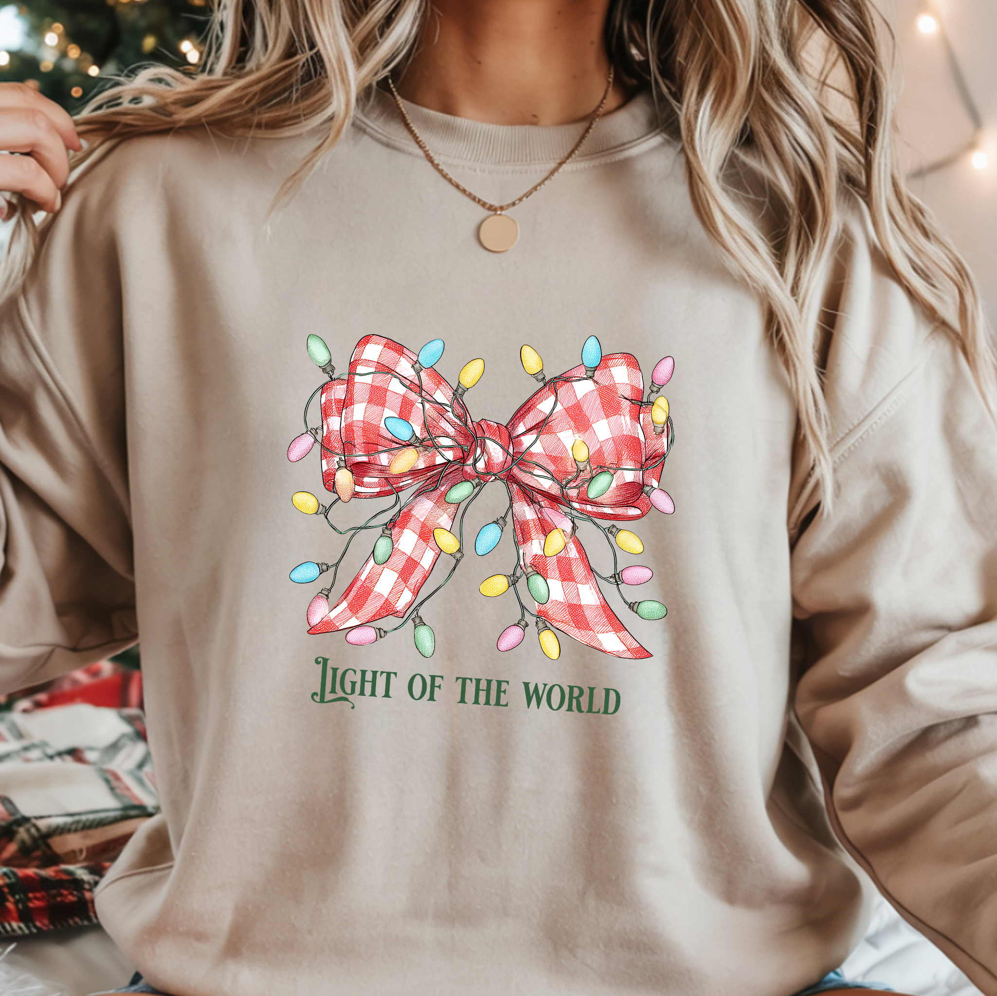 Christmas Collection – “Light of the World” Sweatshirt | Christian Apparel & Gifts