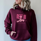 Christian Hoodie – “Rest in Jesus” | Faith-Based Unisex Pullover