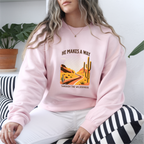 Christian Sweatshirt – “He Makes a Way Through the Wilderness” | Faith-Based Unisex Crewneck