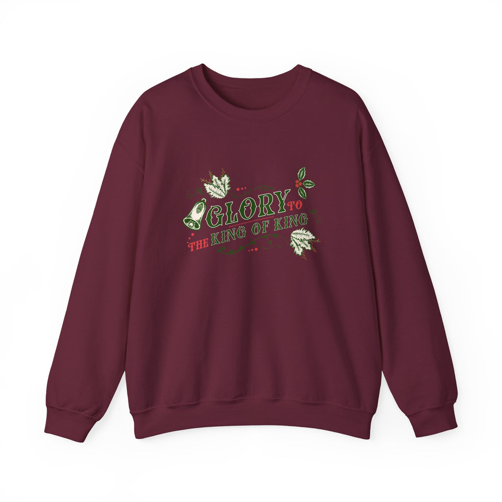 Christmas Collection – “Glory to the King of kings” Sweatshirt | Christian Apparel & Gifts