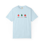 Christian Christmas T-Shirt – “Love, Joy, Peace” | Comfort Colors 1717 Unisex Faith Tee