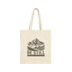 Christian Tote Bag – “Be Still and Know That He Is God” | Faith-Inspired Everyday Bag
