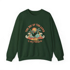 Christian Sweatshirt – “The Joy of the Lord Is My Strength” | Faith-Based Unisex Crewneck