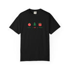 Christian Christmas T-Shirt – “Love, Joy, Peace” | Comfort Colors 1717 Unisex Faith Tee