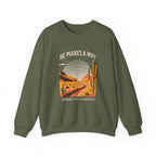 Christian Sweatshirt – “He Makes a Way Through the Wilderness” | Faith-Based Unisex Crewneck