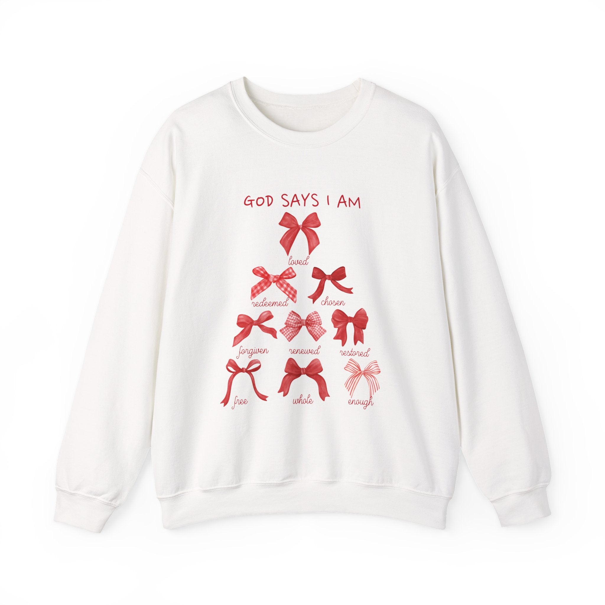 Christmas Collection – “God Says I Am” Sweatshirt| Christian Apparel & Gifts