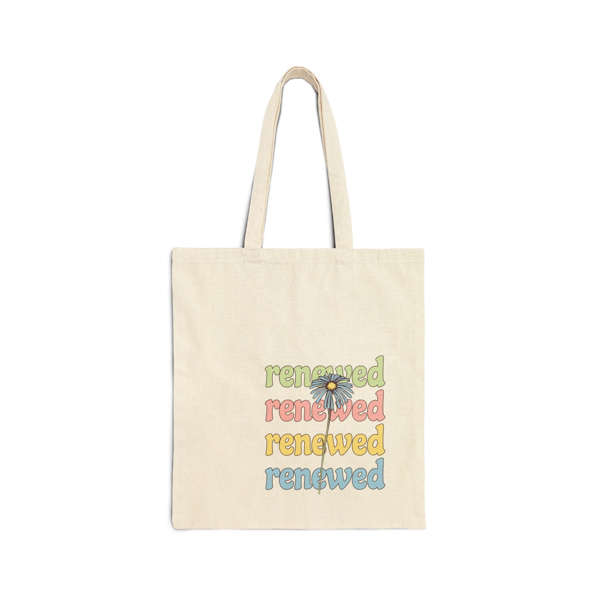 Christian Tote Bag – “Renewed” | Faith-Based Gift for Women