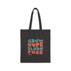 Christian Tote Bag – “Grow Hope Bloom Free” | Faith-Based Gift for Women