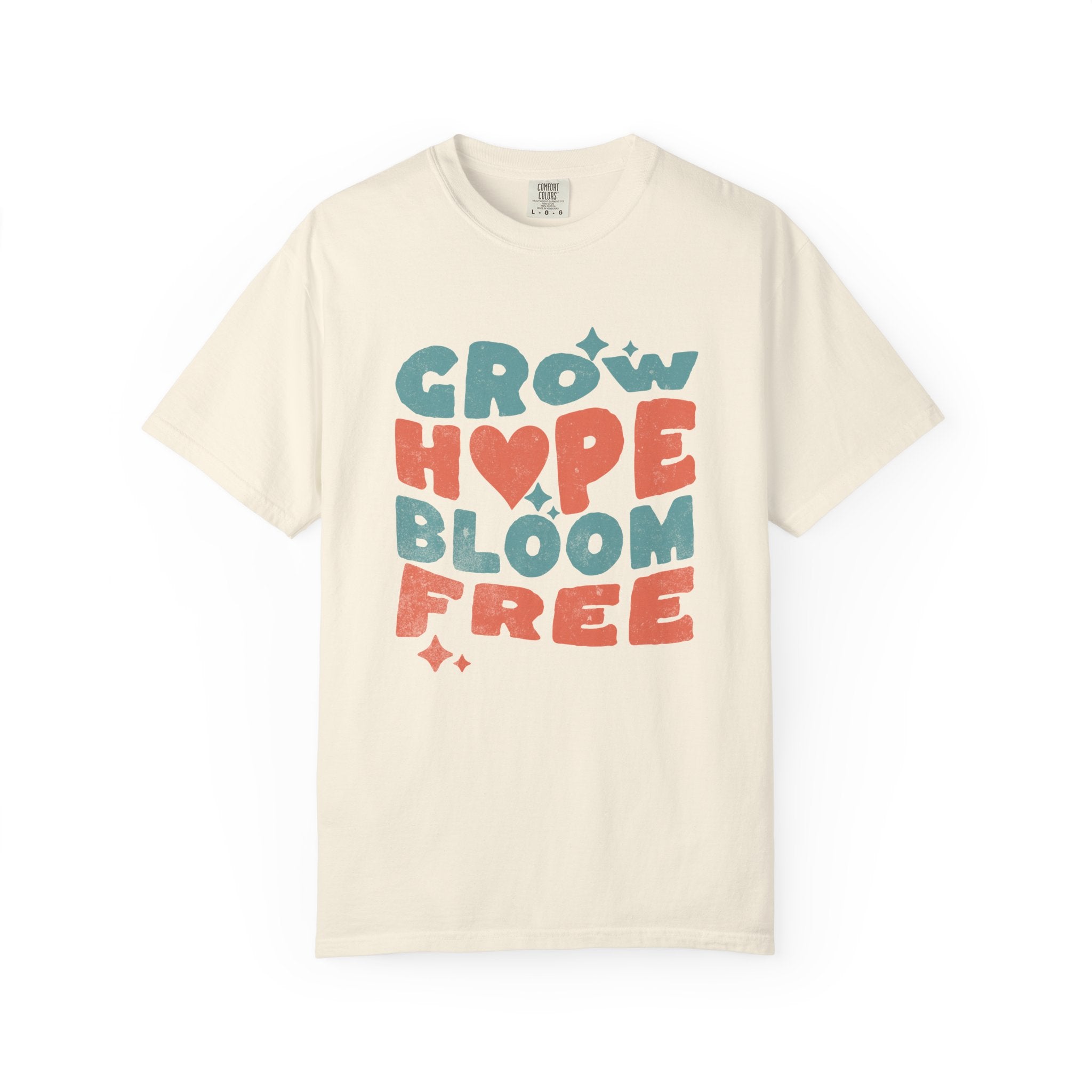 Classic Comfort Colors® 1717 Unisex T-Shirt – Grow Hope, Bloom Free | Made in USA