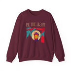 Christian Sweatshirt – “Be the Light” | Unisex Faith-Based Crewneck