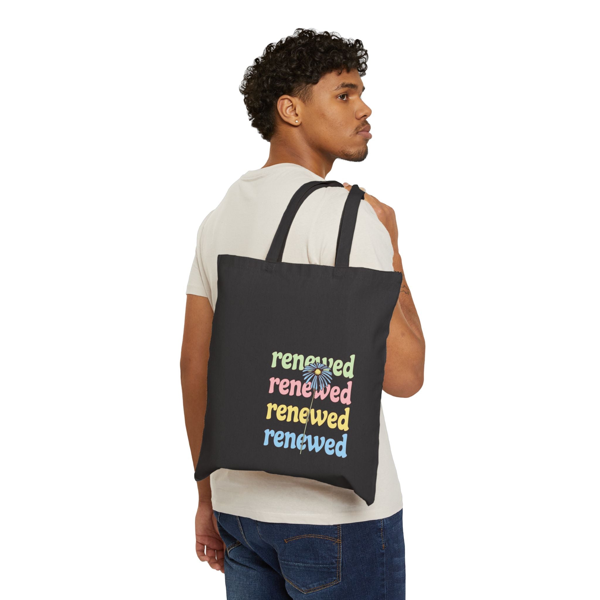 Christian Tote Bag – “Renewed” | Faith-Based Gift for Women