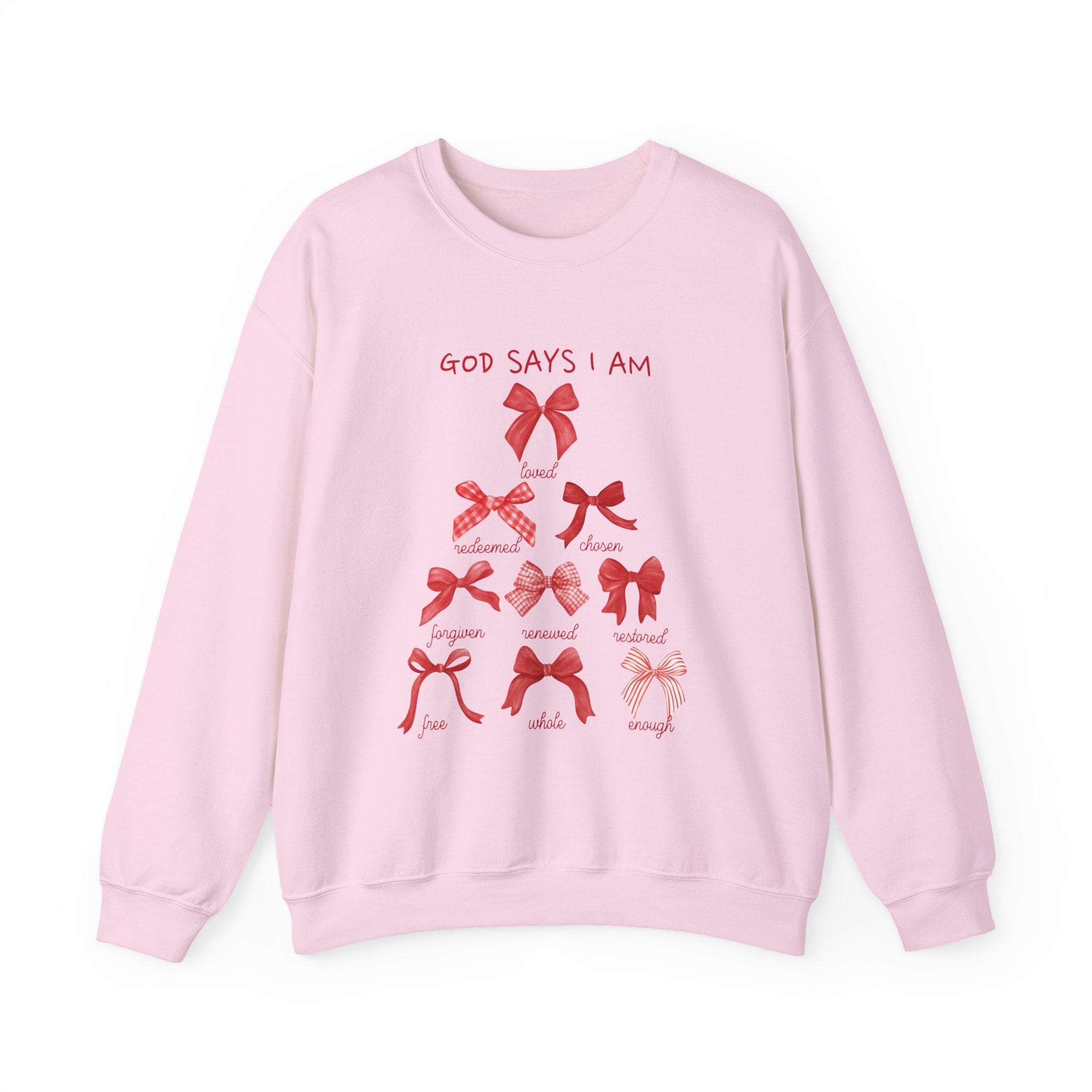 Christmas Collection – “God Says I Am” Sweatshirt| Christian Apparel & Gifts