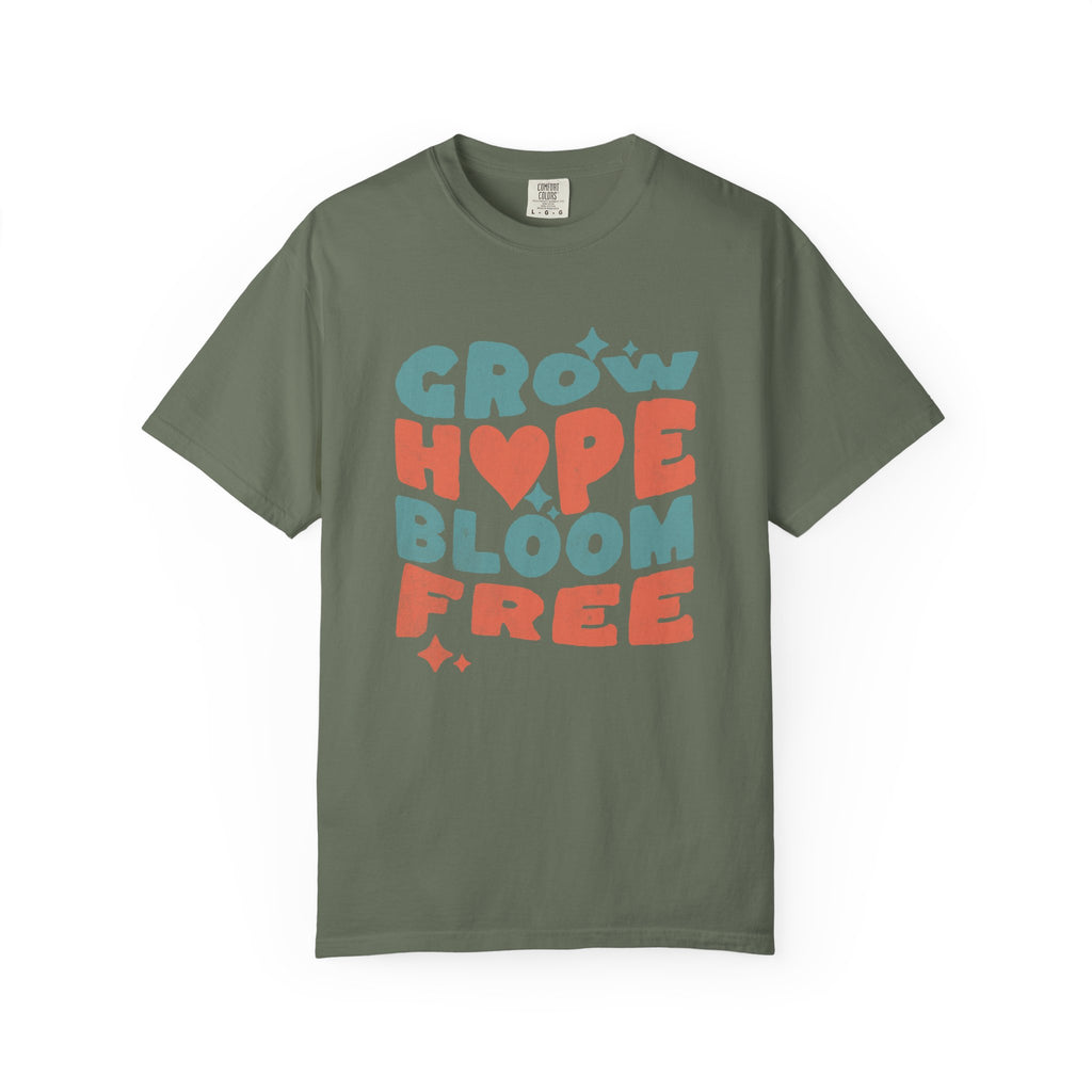 Classic Comfort Colors® 1717 Unisex T-Shirt – Grow Hope, Bloom Free | Made in USA