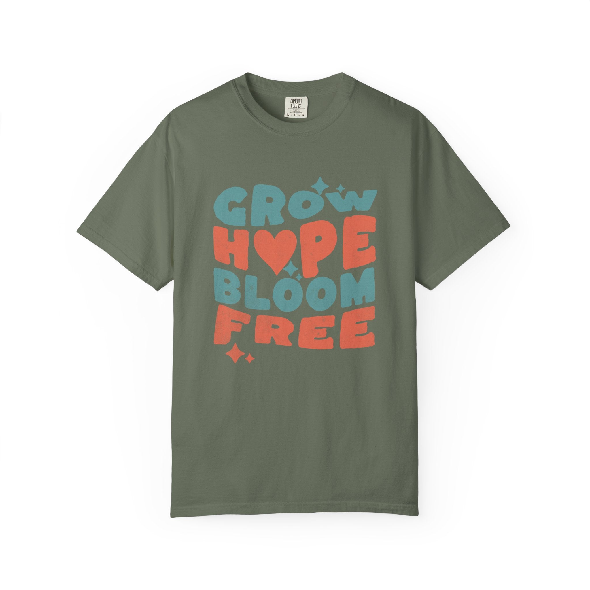 Classic Comfort Colors® 1717 Unisex T-Shirt – Grow Hope, Bloom Free | Made in USA
