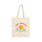 Christian Tote Bag – “Give Thanks in All Circumstances” | Faith-Based Gift for Women