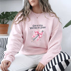 Christian Sweatshirt – “God Is Still Writing My Story” | Unisex Faith-Based Crewneck